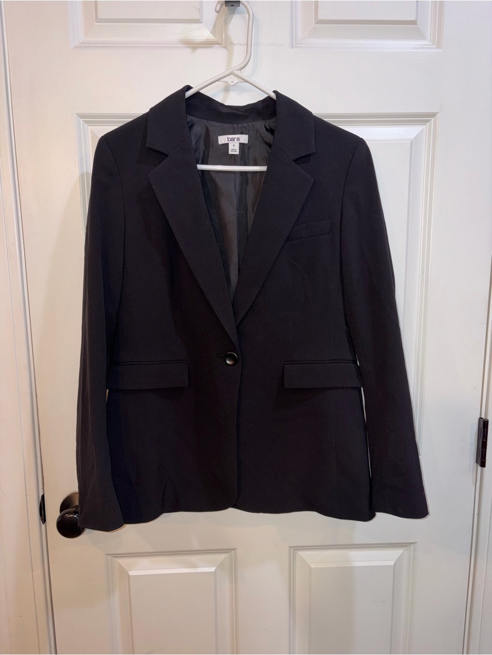 Bar III Black Single-Button Blazer